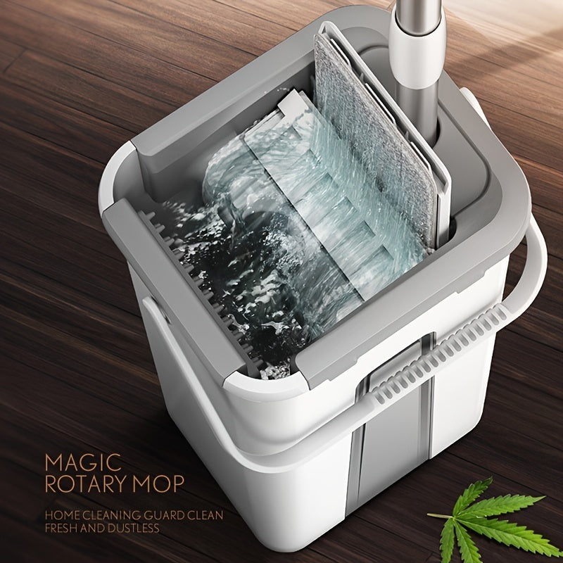 360-Degree Microfiber Mop & Bucket Floor Cleaning Set