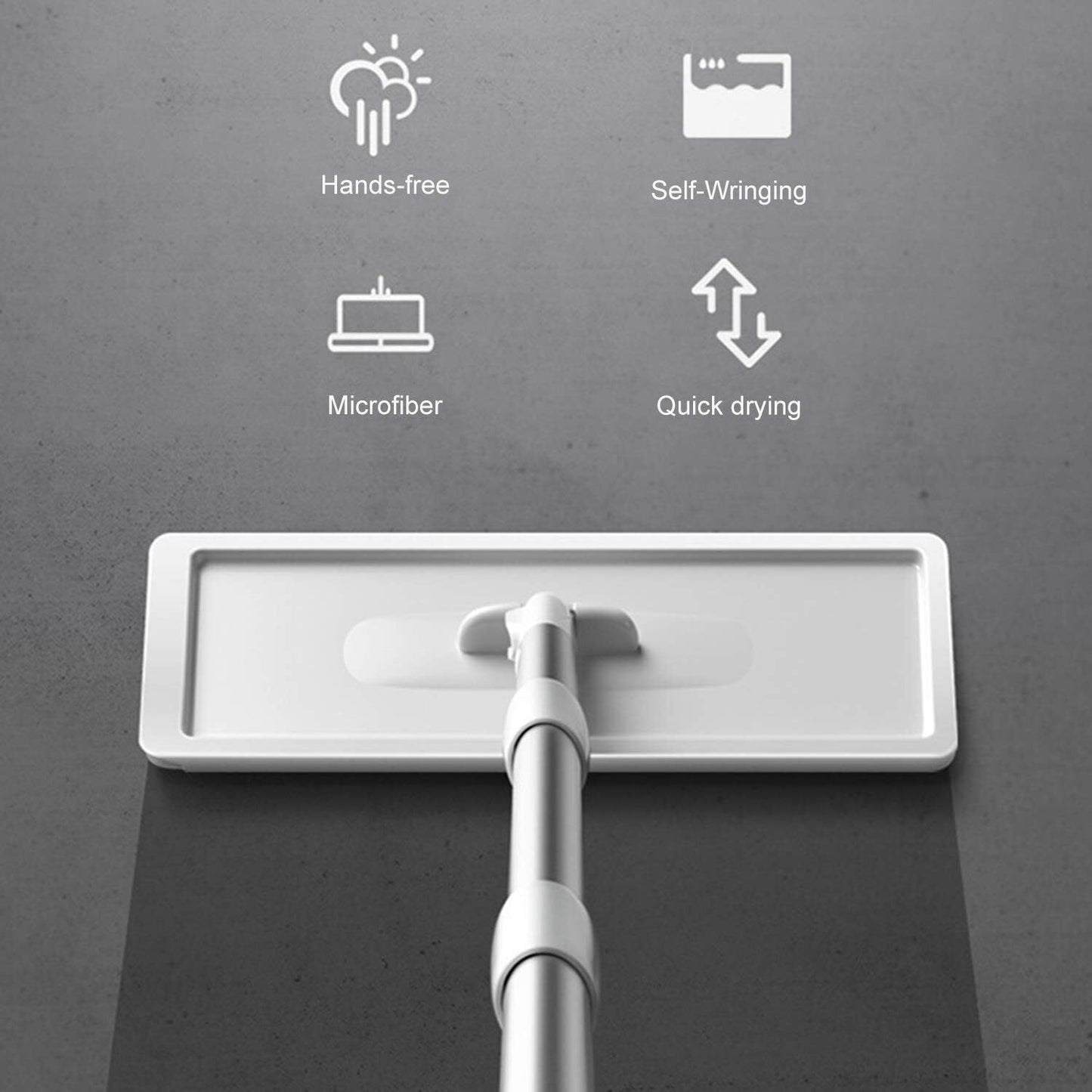 360-Degree Microfiber Mop & Bucket Floor Cleaning Set