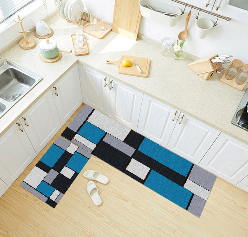 2-Pieces Kitchen Area Rug Doormat Hallway Bathroom Mats