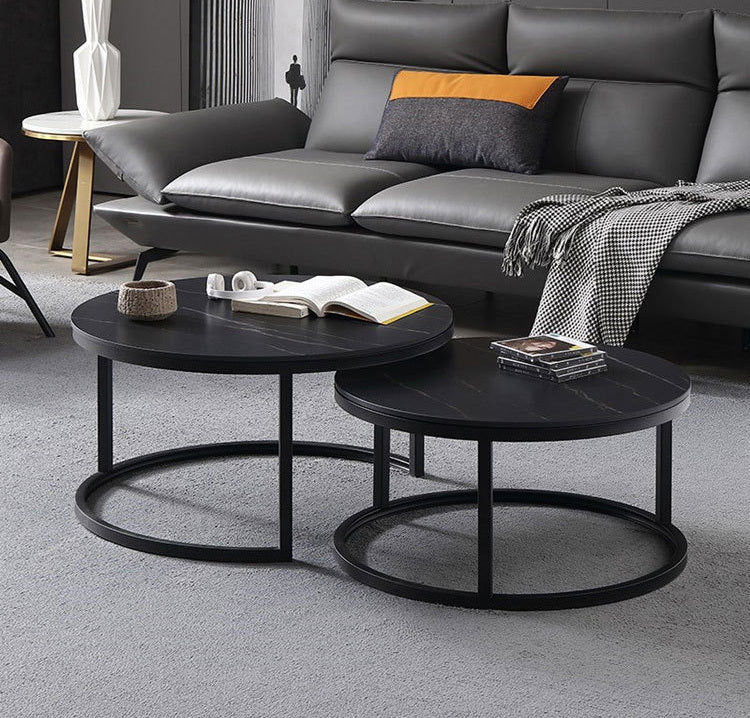 Synergy 2 In 1 Designer Nesting Coffee Tables (Black)