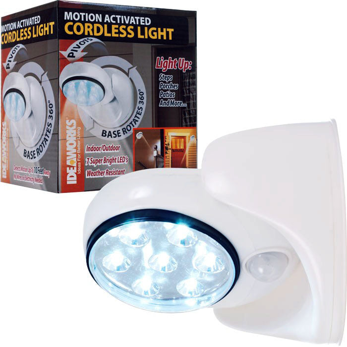 Motion Activated 360 Rotating 7 LED Wireless Motion Sensor Cordless Light
