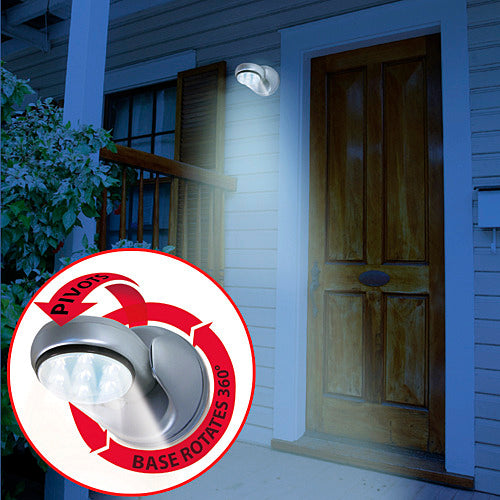Motion Activated 360 Rotating 7 LED Wireless Motion Sensor Cordless Light