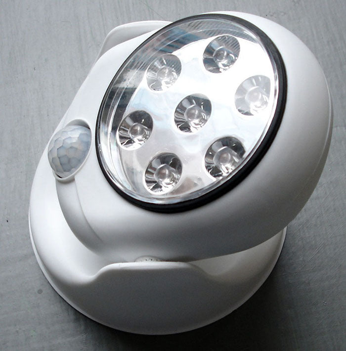 Motion Activated 360 Rotating 7 LED Wireless Motion Sensor Cordless Light