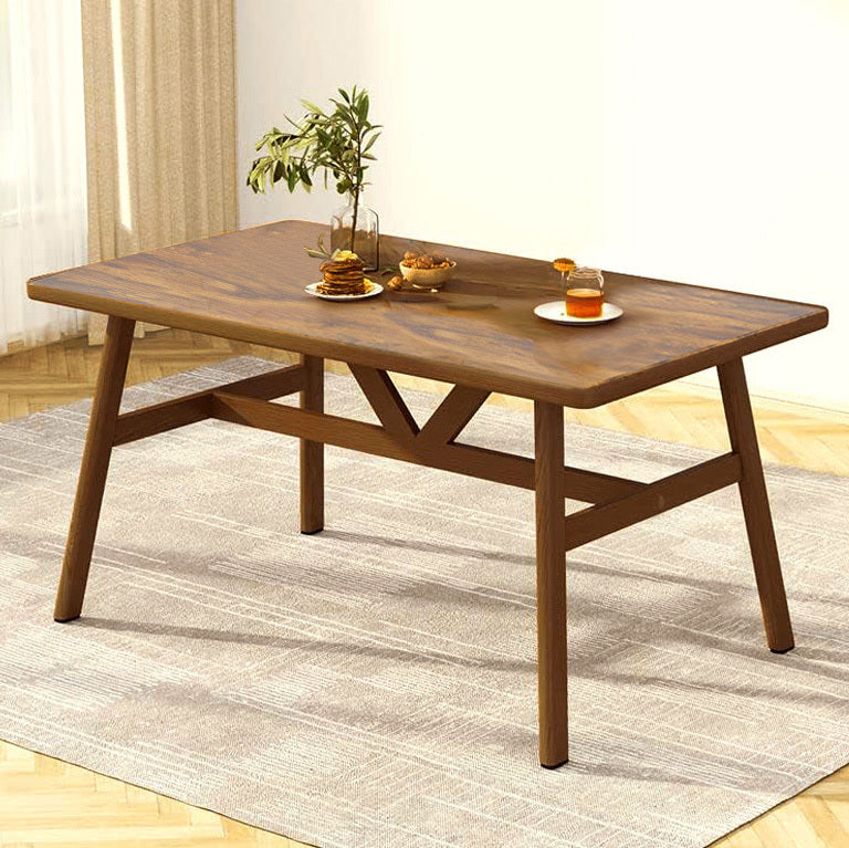 Apollo Wood and Steel Dining Table (Walnut)