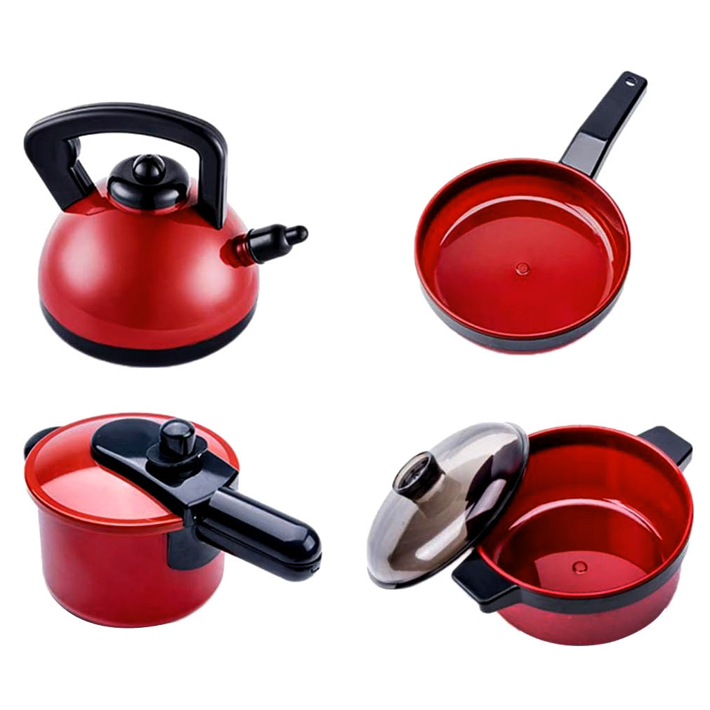 51-Piece Interactive Kitchen Cookware Pots Pans Utensils Play Food Cooking Toy Set