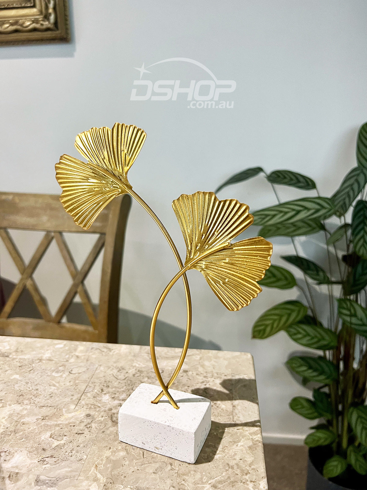 Ginkgo Leaves Ornament Sculpture Décor Home Office Decoration