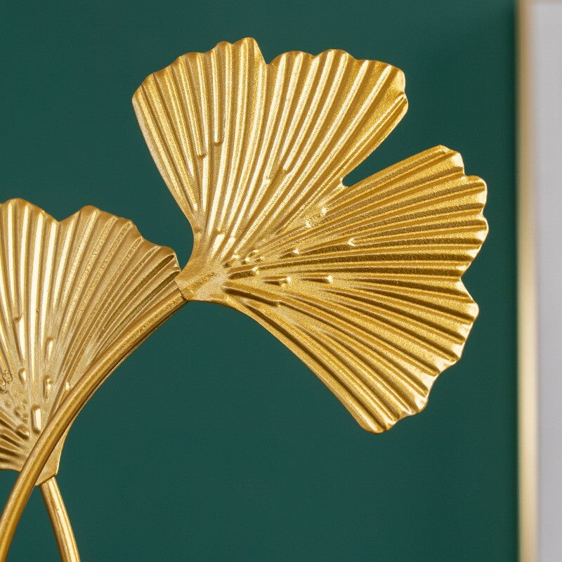Ginkgo Leaves Ornament Sculpture Décor Home Office Decoration