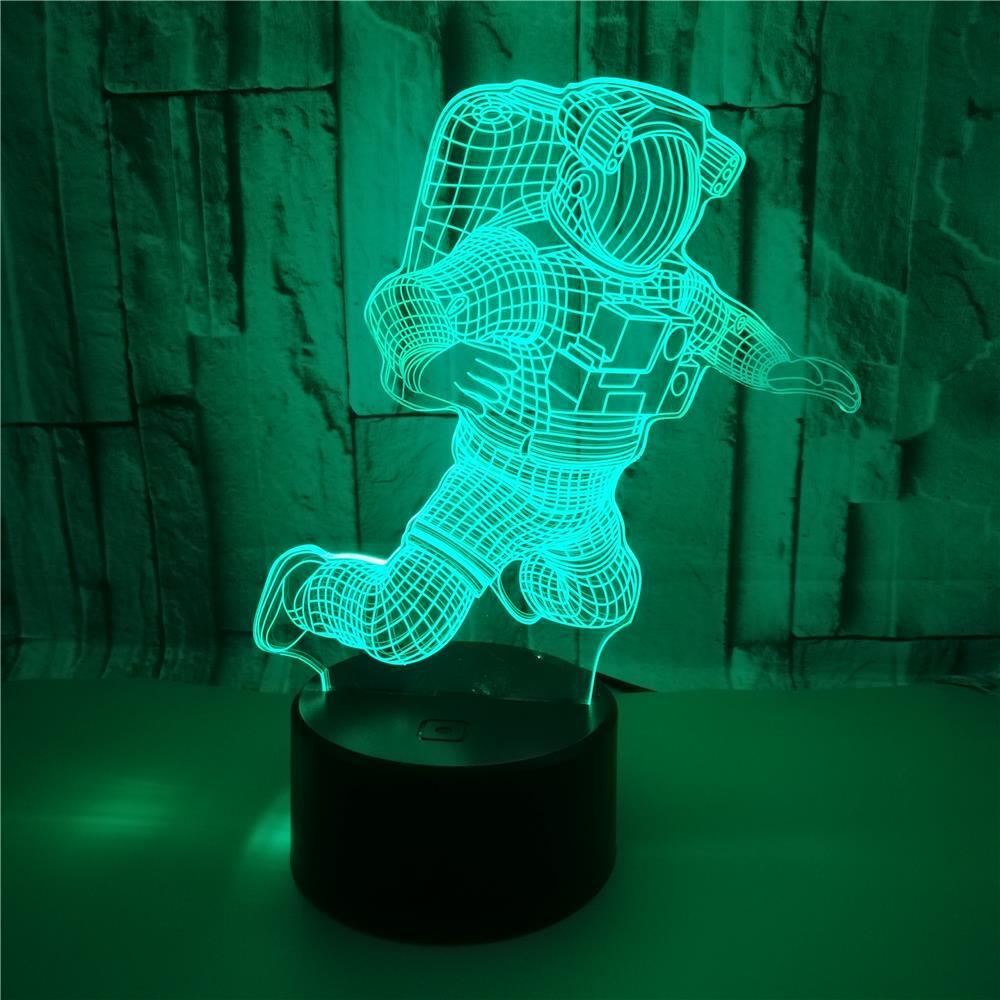 3D Astronaut LED Colour-Changing Night Light Lamp