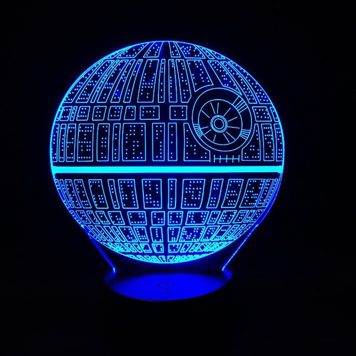 3D Planet Death Star War LED Colour-Changing Night Light Lamp