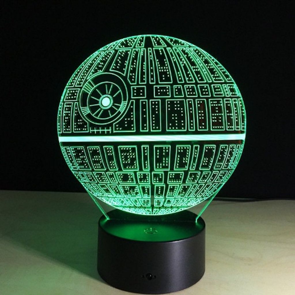 3D Planet Death Star War LED Colour-Changing Night Light Lamp
