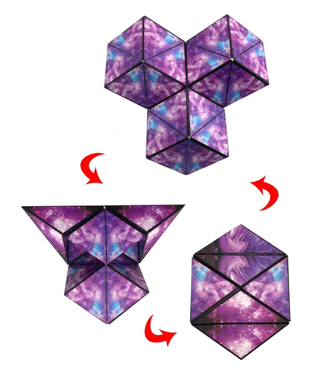 3D Galaxy Magic Magnetic Cube Space Puzzle Stress Relief Fidget Toy
