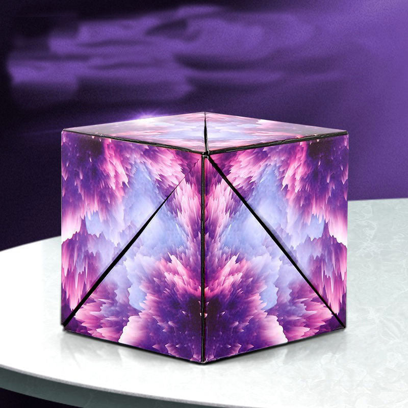 3D Galaxy Magic Magnetic Cube Space Puzzle Stress Relief Fidget Toy