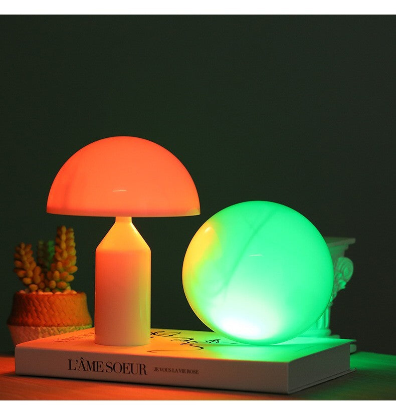 Colour-Changing LED Mushroom Lamp Portable Night Light