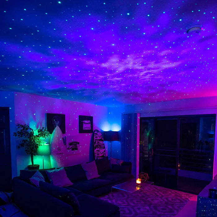 Starry Night LED Projector Lamp Bluetooth Music Player Night Light