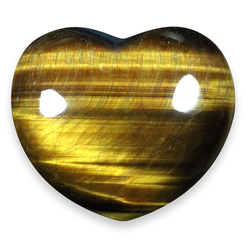Tiger Eye Heart Stone Crystal Natural Gemstone