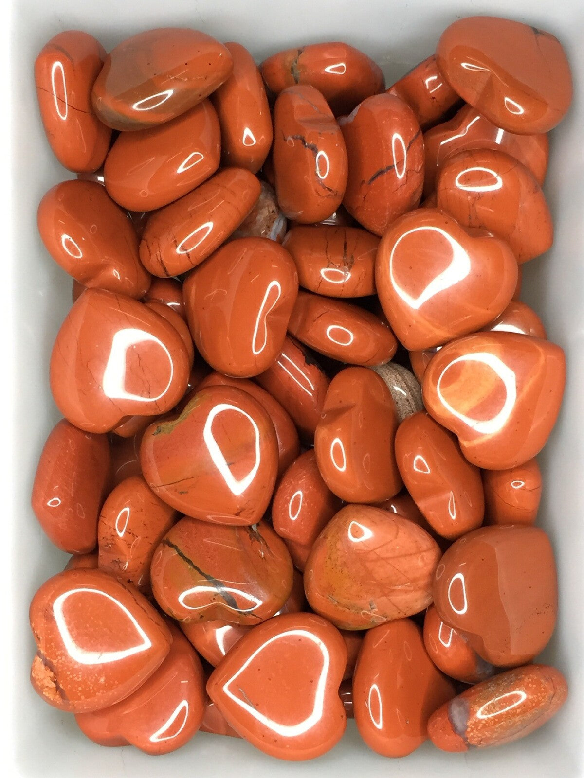 Red Jasper Heart Stone Crystal Natural Gemstone