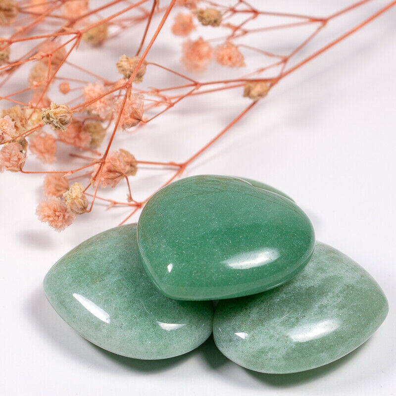 Green Aventurine Heart Stone Crystal Natural Gemstone