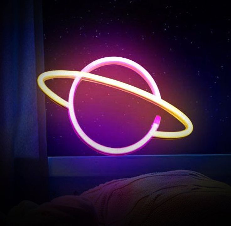 Planet Neon LED Night Light Lamp