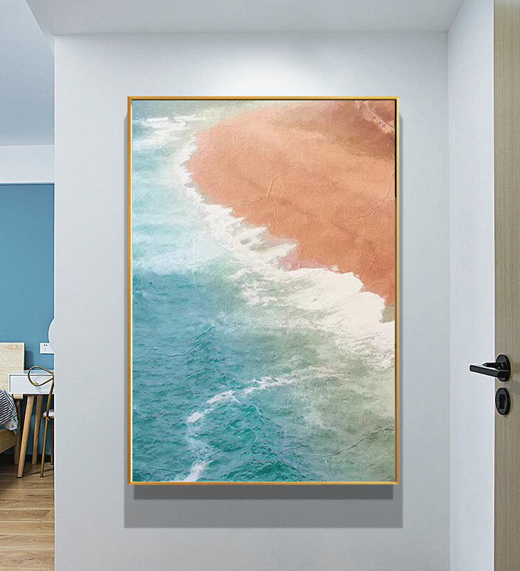 Seaview Painting Framed Canvas Wall Art - 40cm x 60cm
