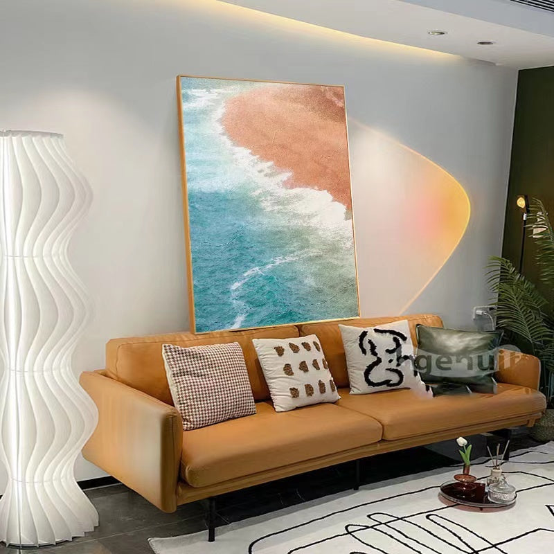 Seaview Painting Framed Canvas Wall Art - 40cm x 60cm