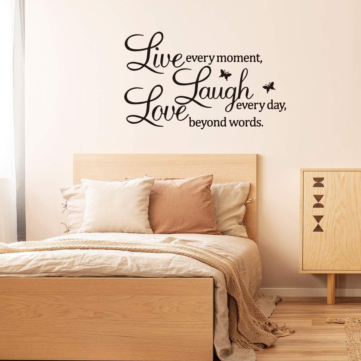 Live Laugh Love Wall Stickers Decoration Inspiration Quotes Vinyl Decal DIY Decor Mural Art