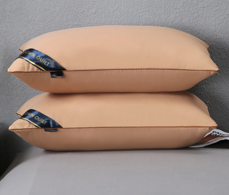 Luxury Hotel Standard Size Medium Profile Pillow (Beige)