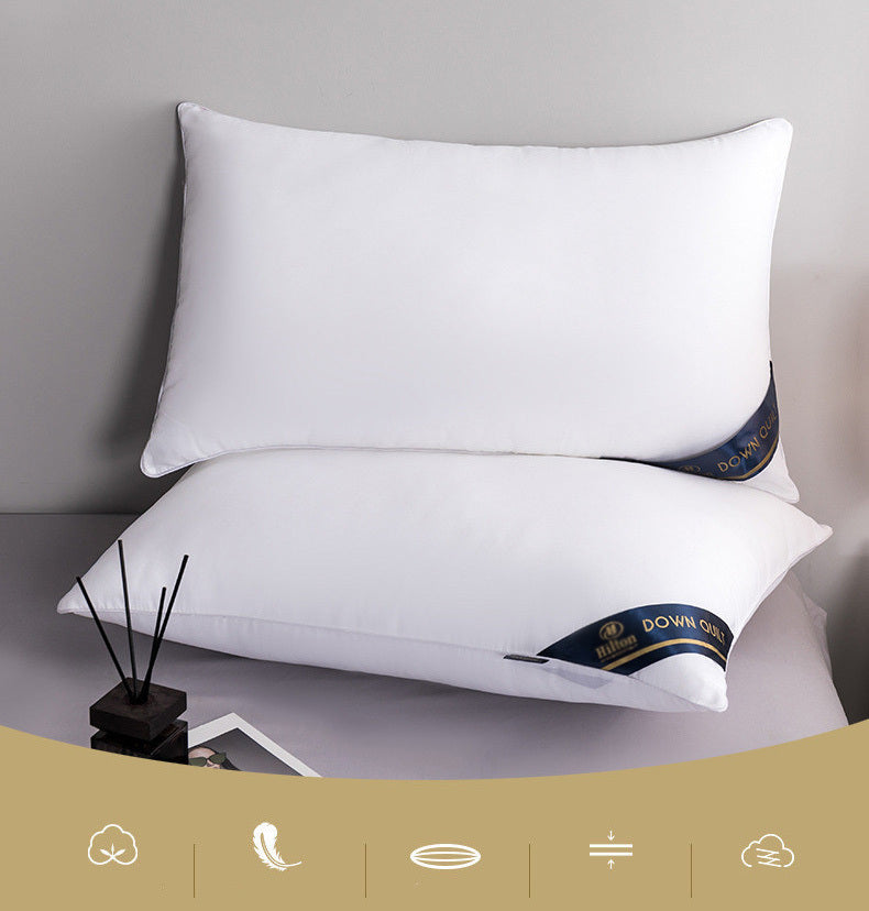 Luxury Hotel Standard Size Medium Profile Pillow (White)