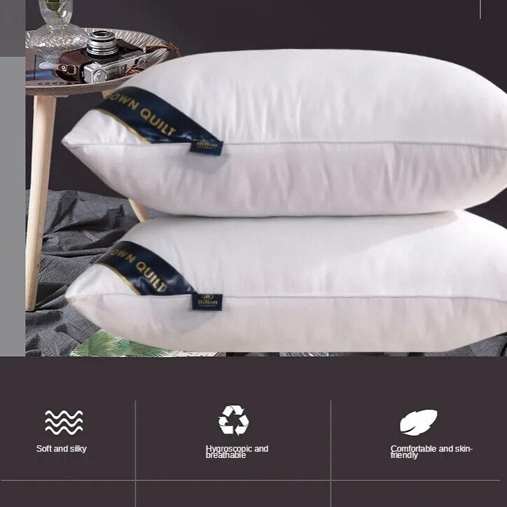 Luxury Hotel Standard Size Medium Profile Pillow (White)