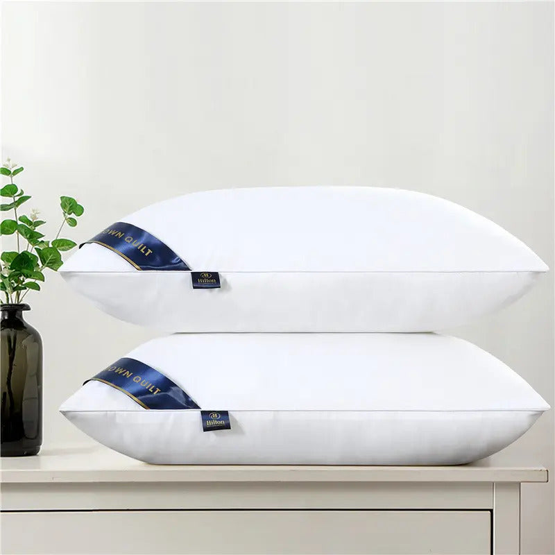 Luxury Hotel Standard Size Medium Profile Pillow (White)