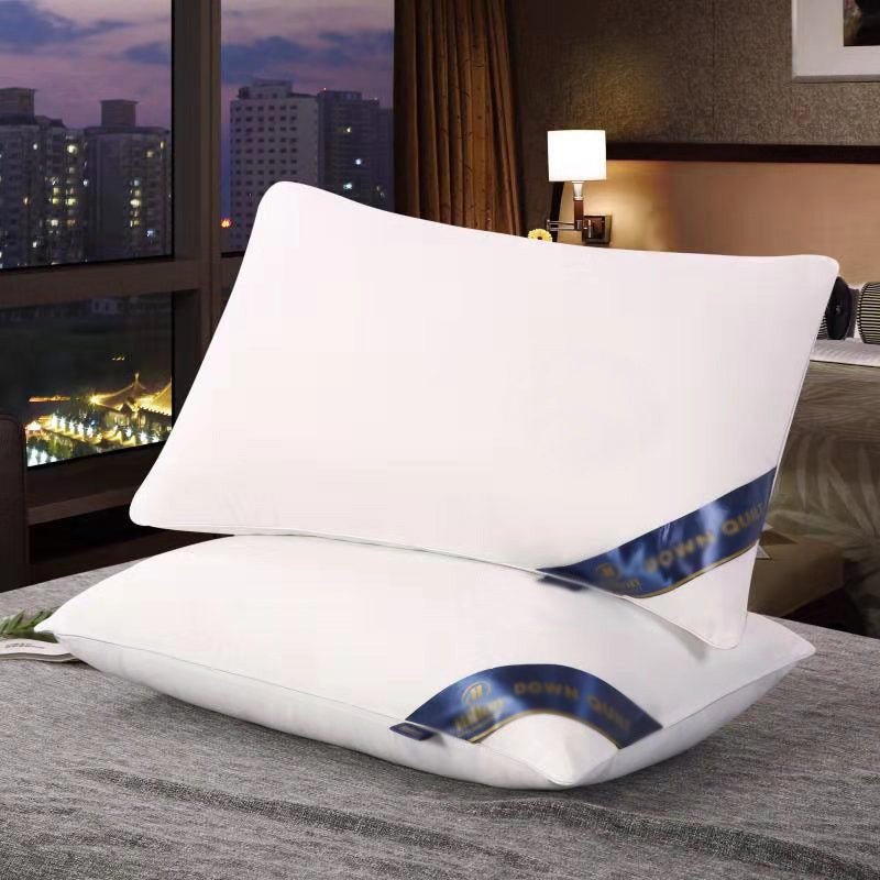Luxury Hotel Standard Size Medium Profile Pillow (White)