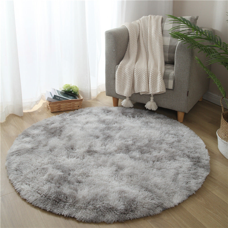 Infinity Round Shag Rug (Platinum)