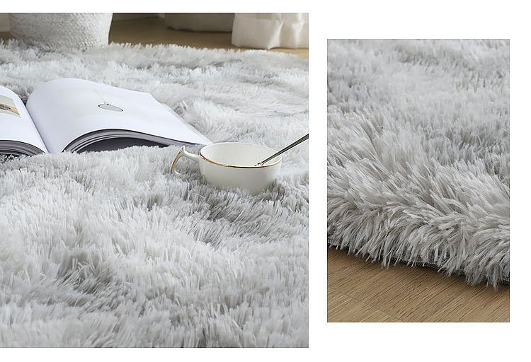 Infinity Round Shag Rug (Platinum)
