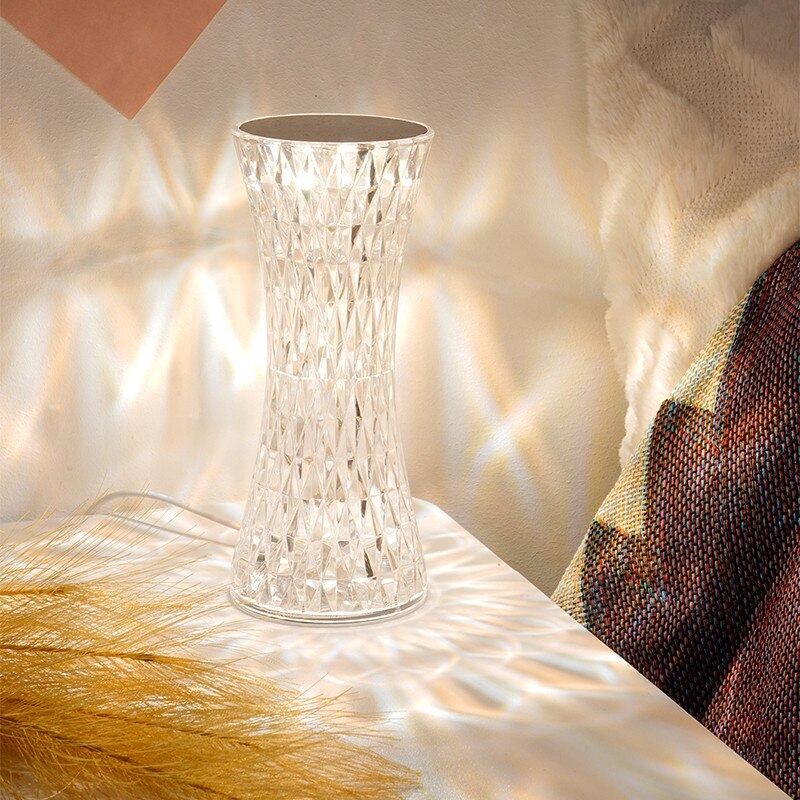 Diamond Crystal LED Table Lamp Touch Sensor Night Light