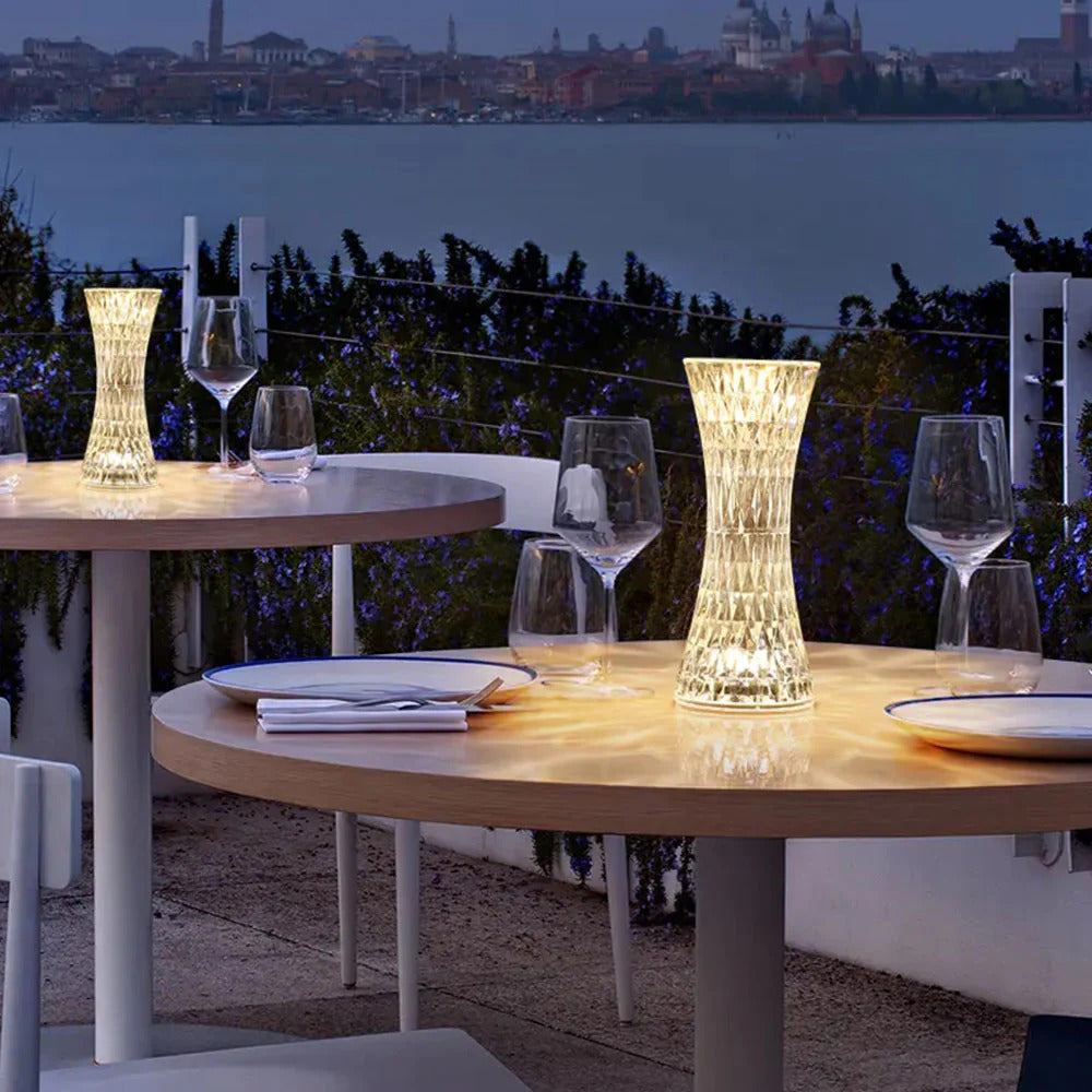 Diamond Crystal LED Table Lamp Touch Sensor Night Light