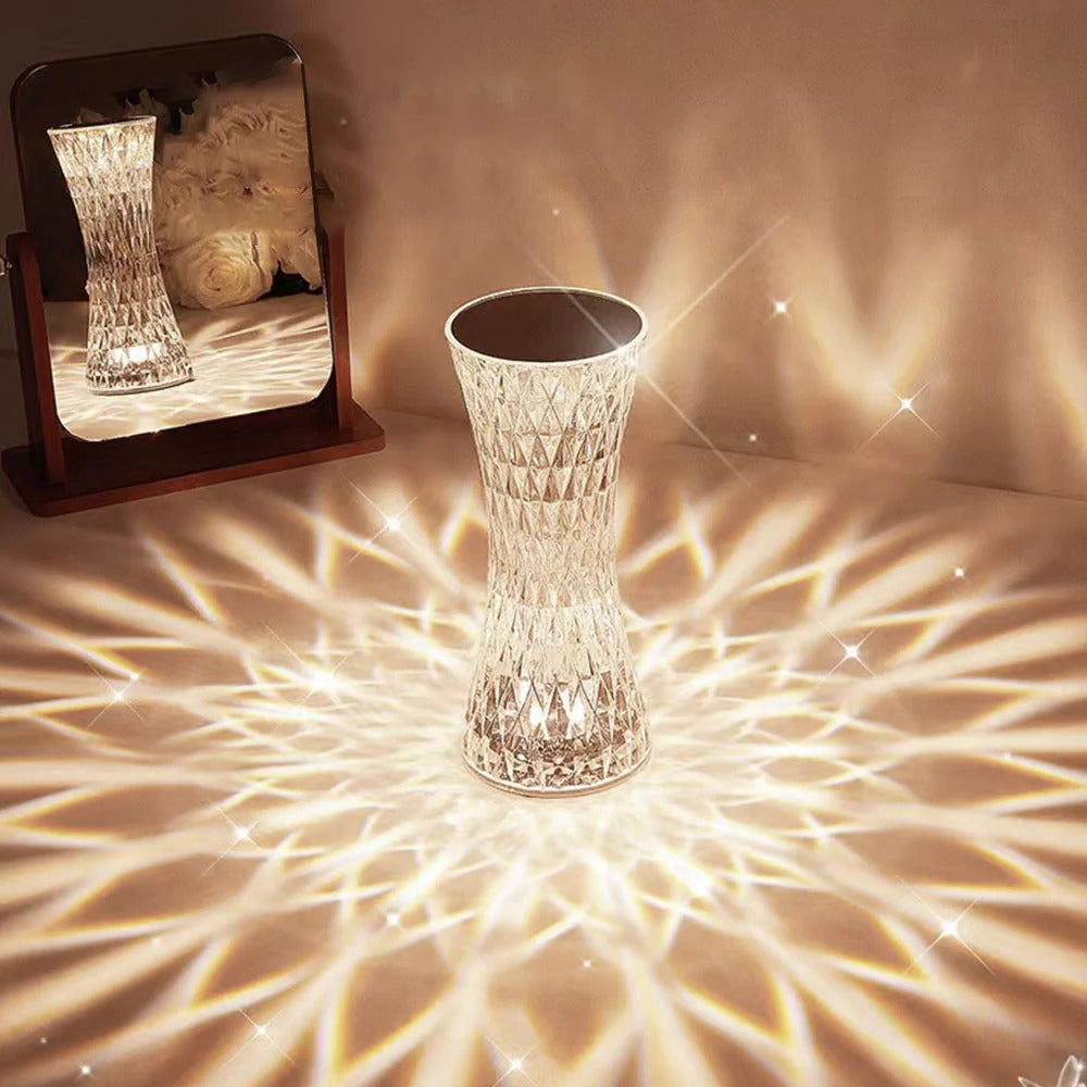 Diamond Crystal LED Table Lamp Touch Sensor Night Light