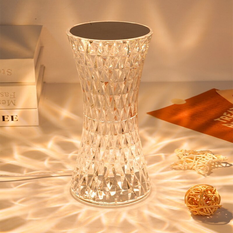 Diamond Crystal LED Table Lamp Touch Sensor Night Light