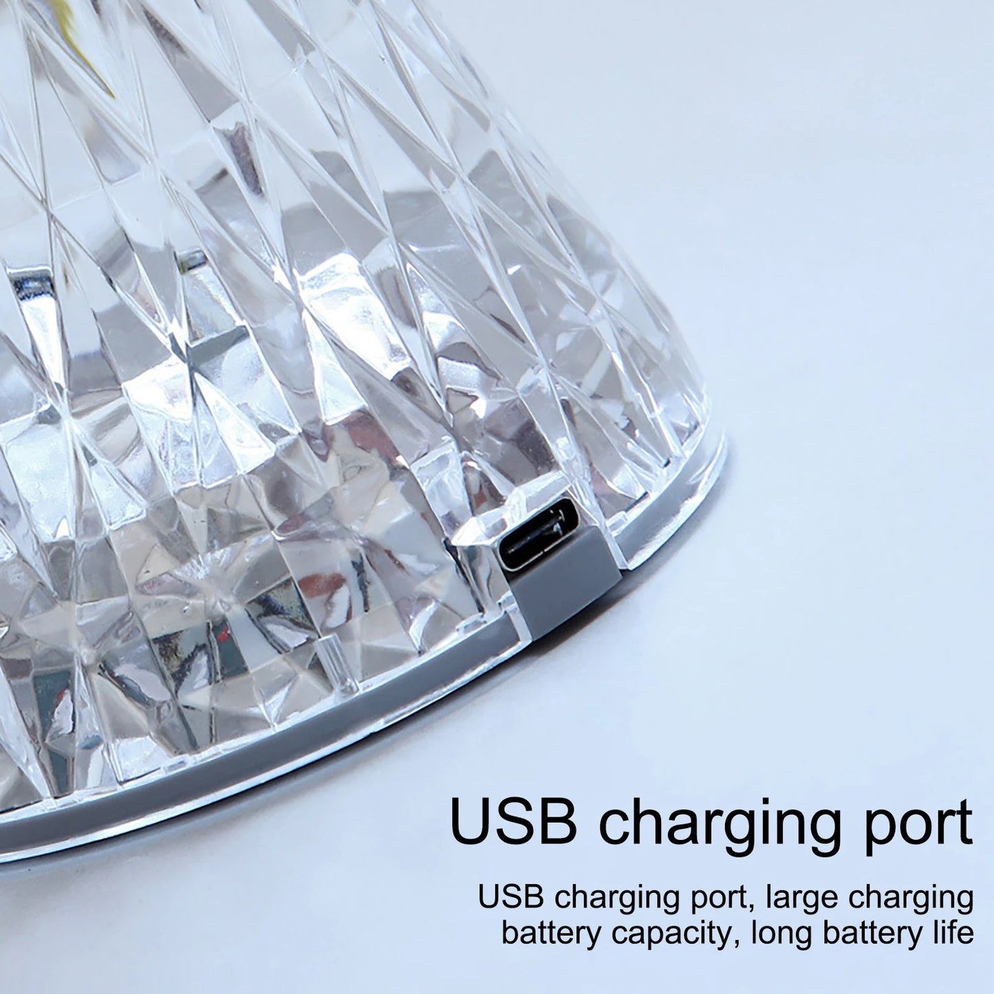 Diamond Crystal LED Table Lamp Touch Sensor Night Light