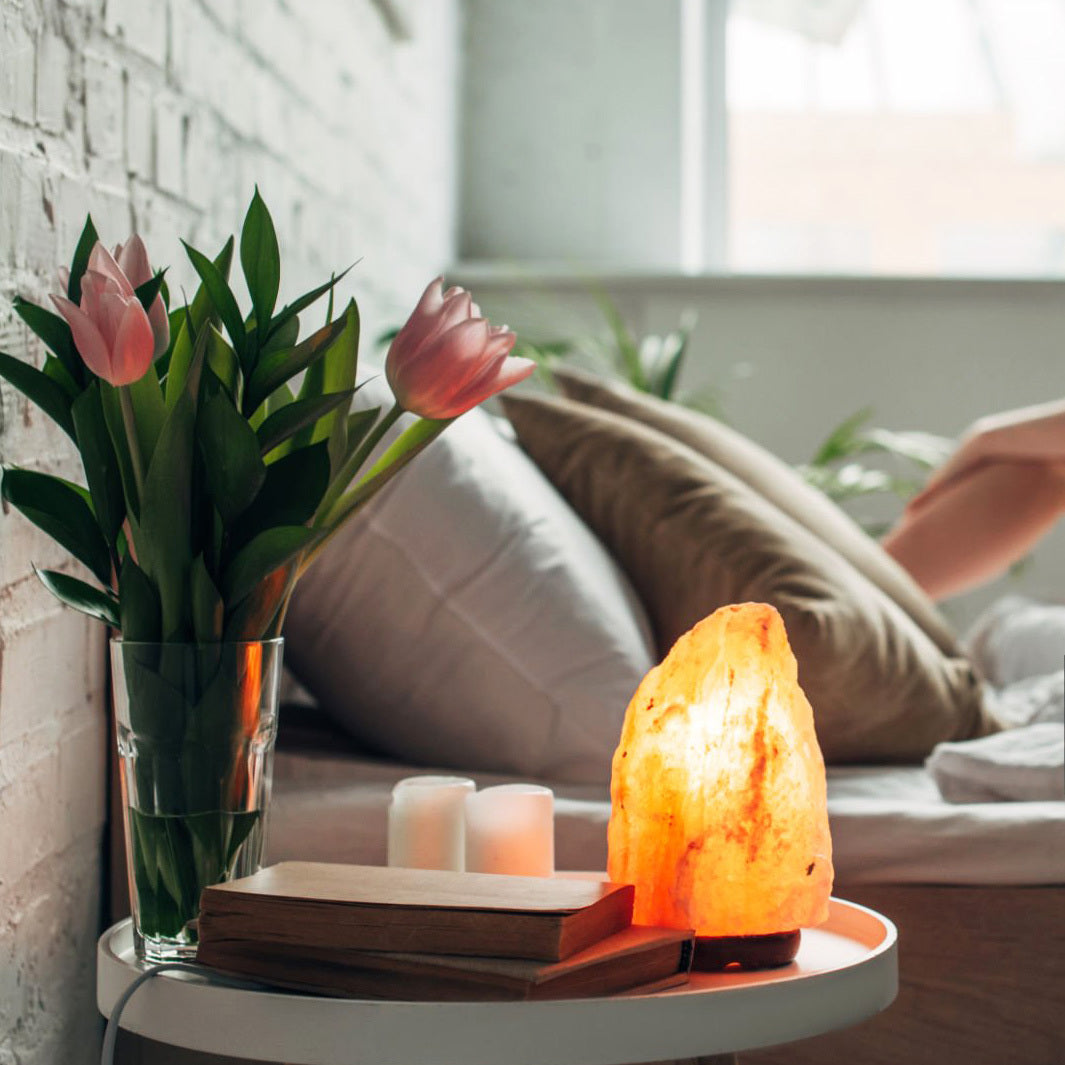 Himalayan Salt Lamp Natural Crystal Rock Night Light (1-2kg)