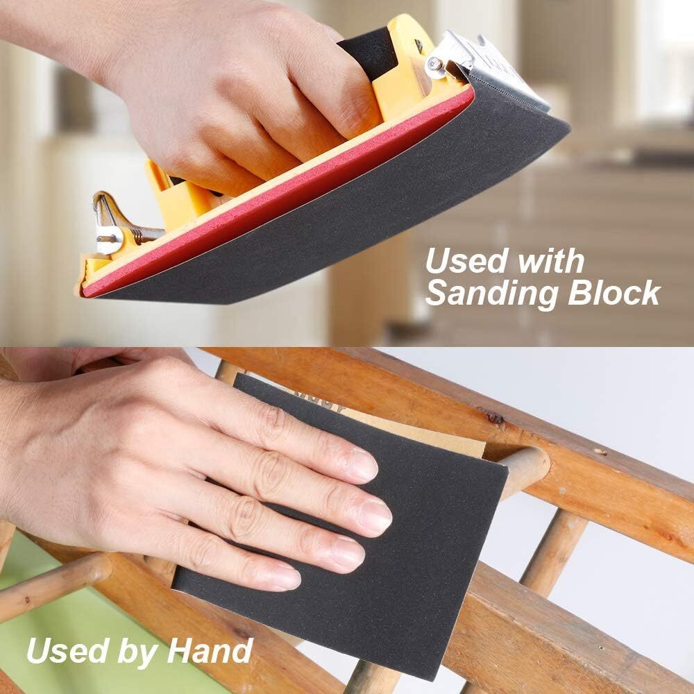 36PCS Sandpaper Assorted Grit Wet Dry Wood Sanding Sheets