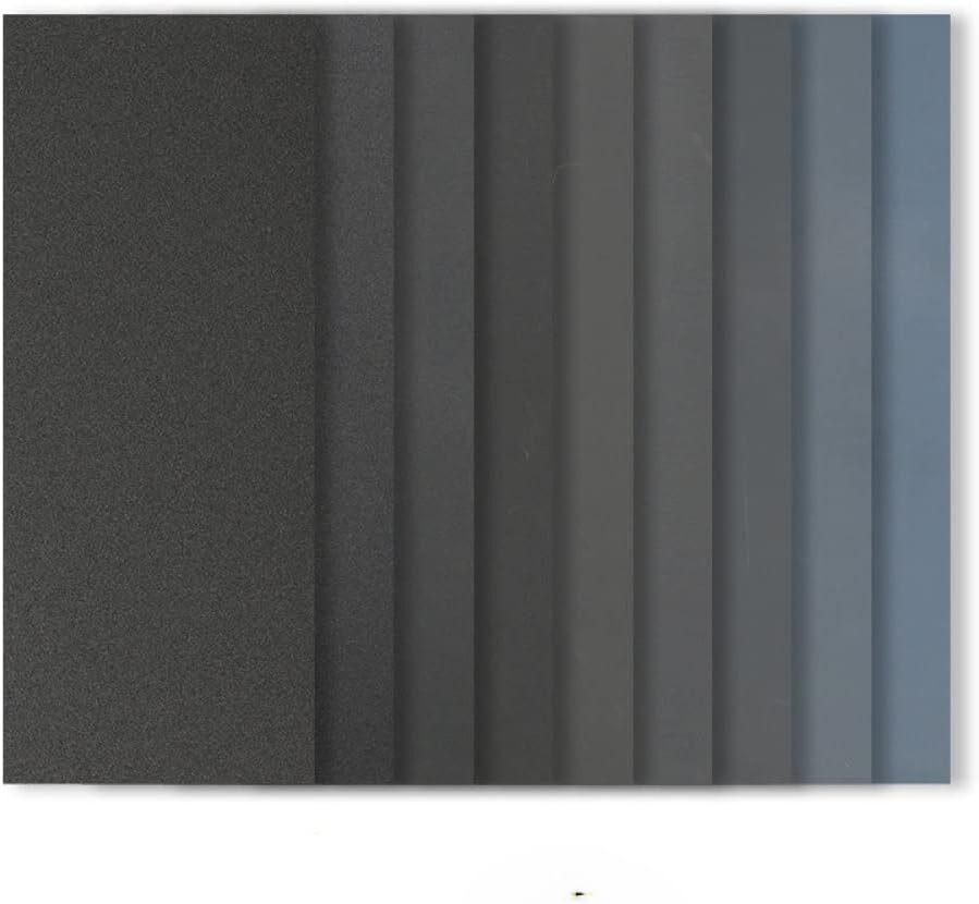 42PCS Sandpaper 120 to 3000 Assorted Grit Wet Dry Wood Sanding Sheets