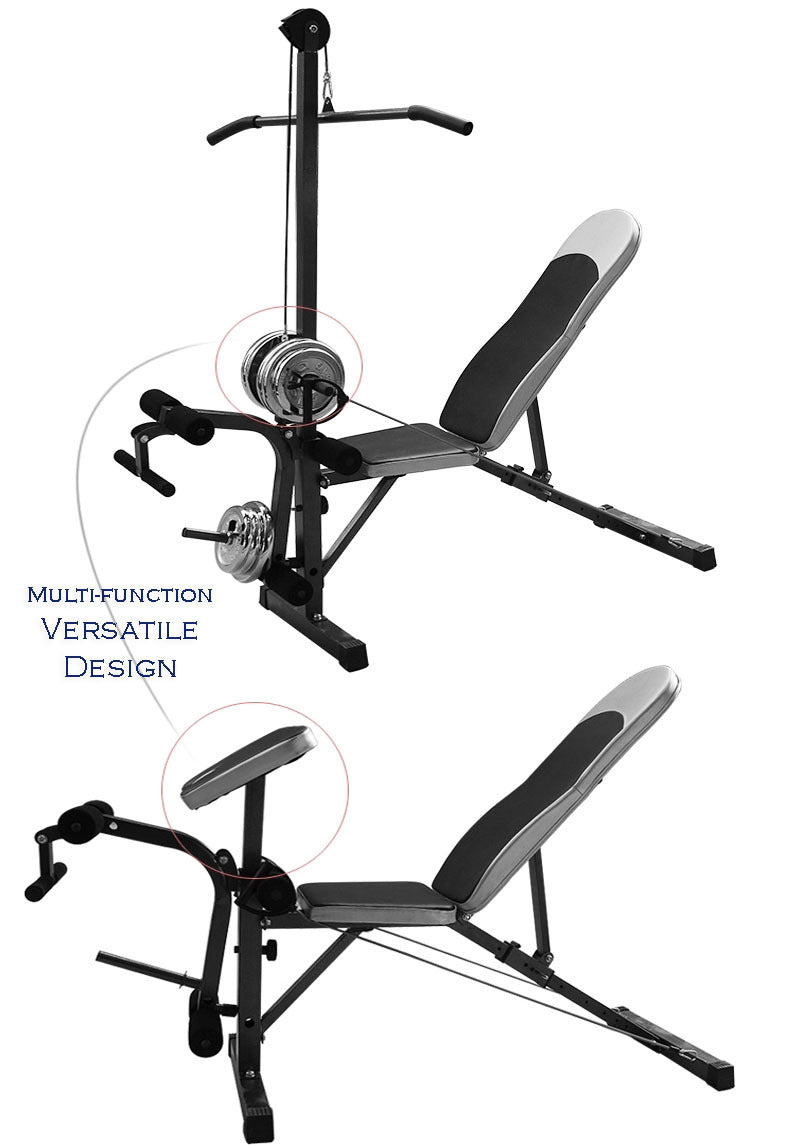 Lat Pulldown Bar for Home Gym Weight Bench (Pull down Only)