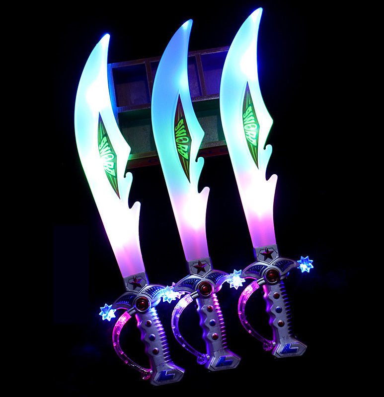 LED Light Up Toy Sword with Flashing Lights and Music