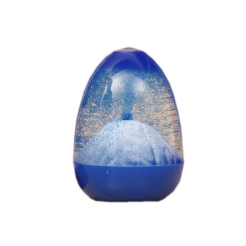 Volcano Eruption Hourglass Timer Liquid Motion Egg Shaped Fidget Desk Toy