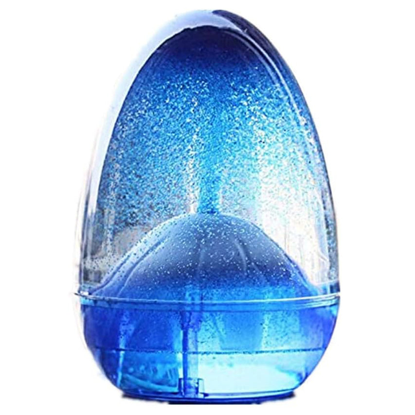 Volcano Eruption Hourglass Timer Liquid Motion Egg Shaped Fidget Desk Toy