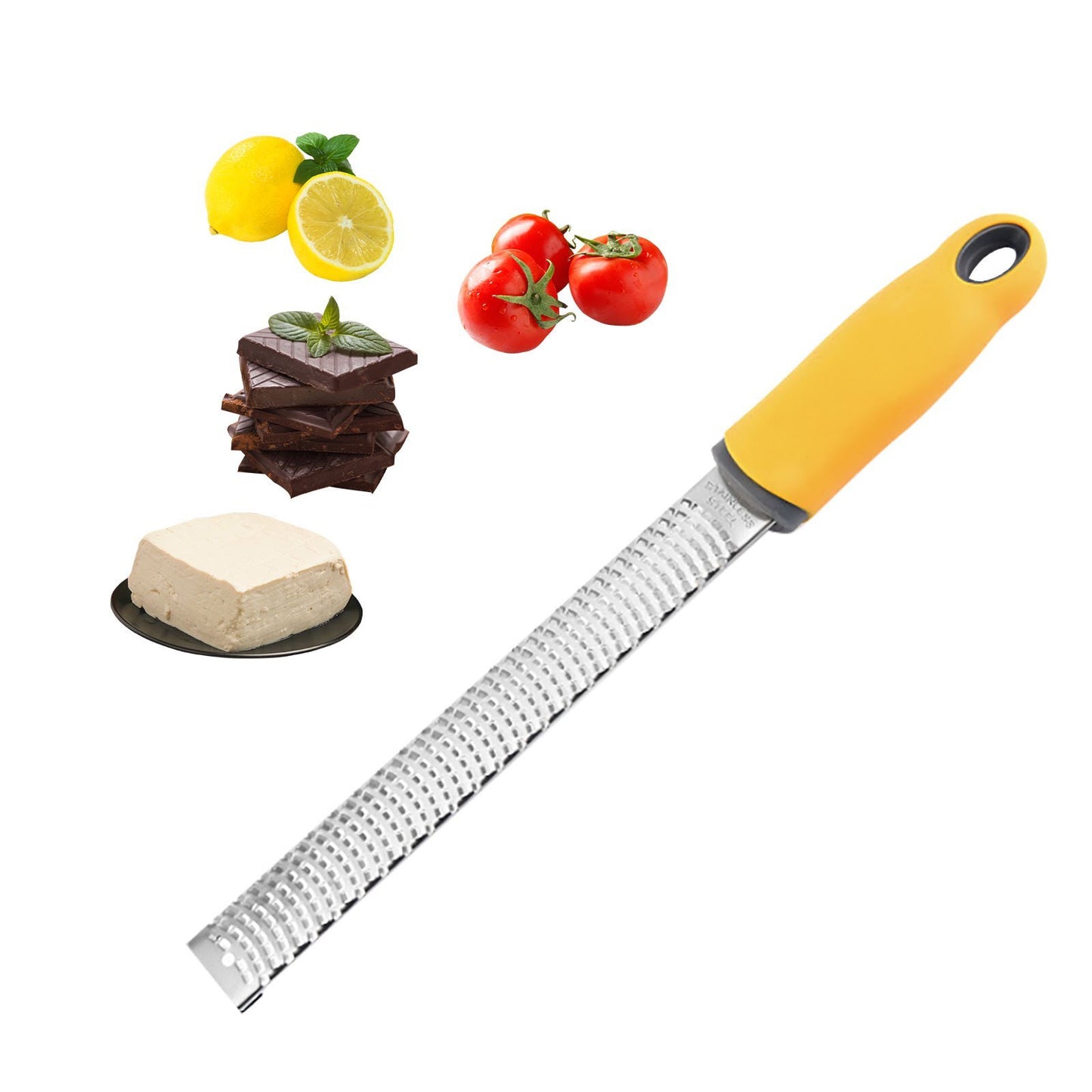 Multifunction Handheld Cheese Grater Lemon Zester Chocolate Fruit Grating Zesting Kitchen Tool