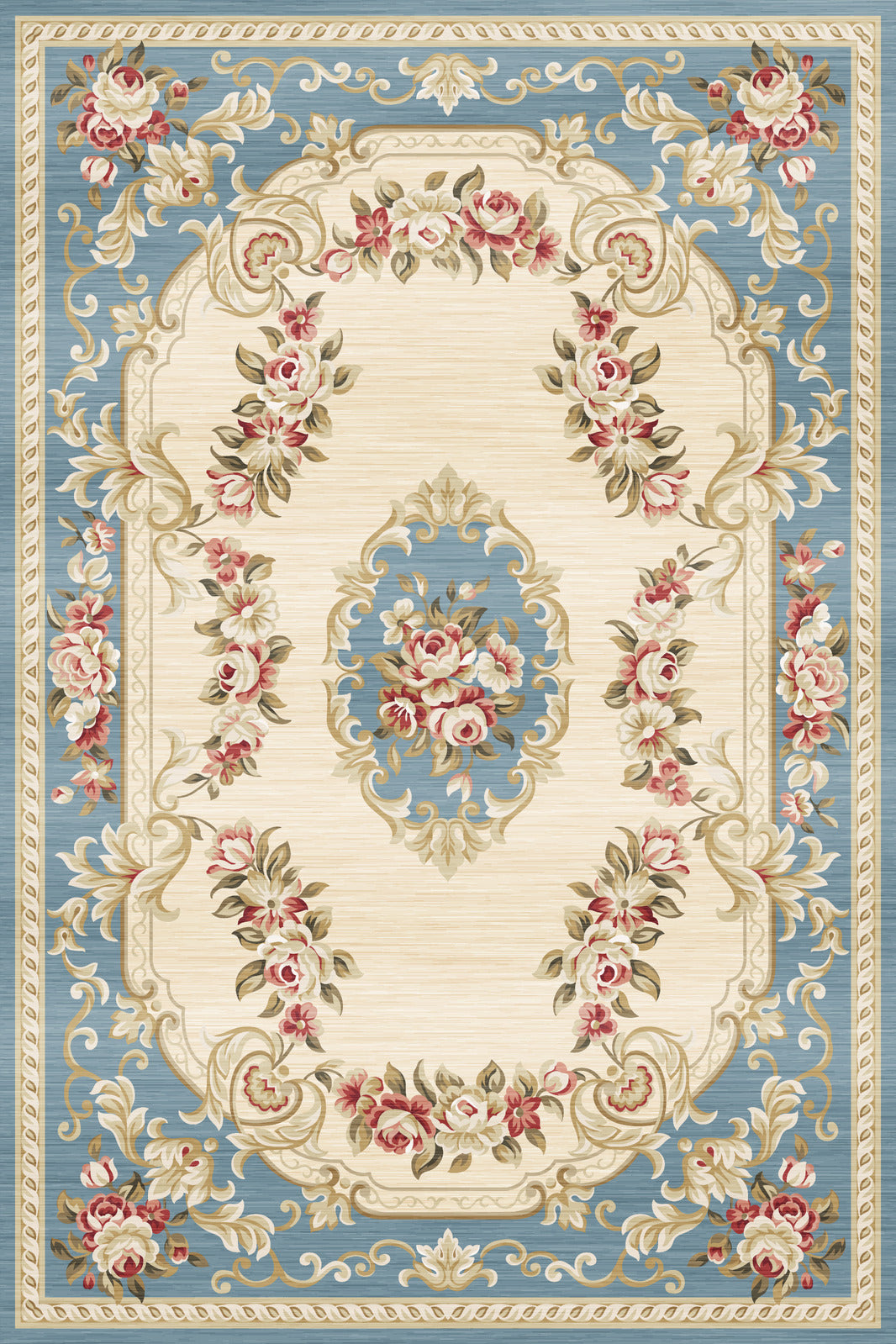 Large Classic Floral Rug Carpet Mat (230 x 160)