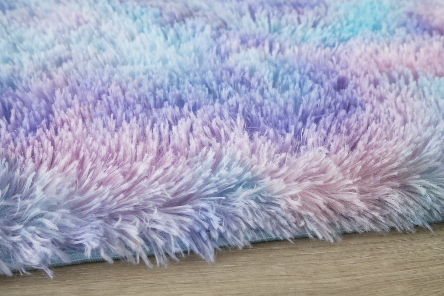 XL Purple Rainbow Dream Comfortable Shag Rug (300 x 200)