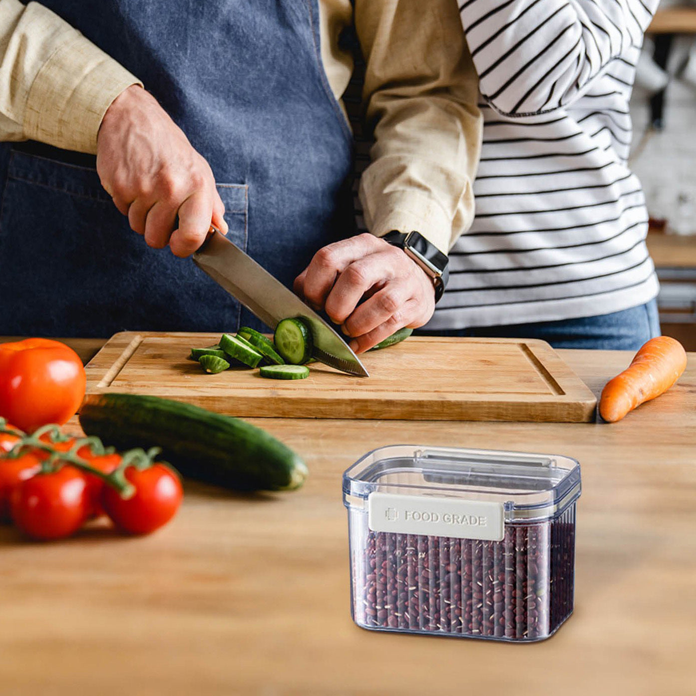 Airtight Food Container Sealed Stackable Storage Box (700mL)