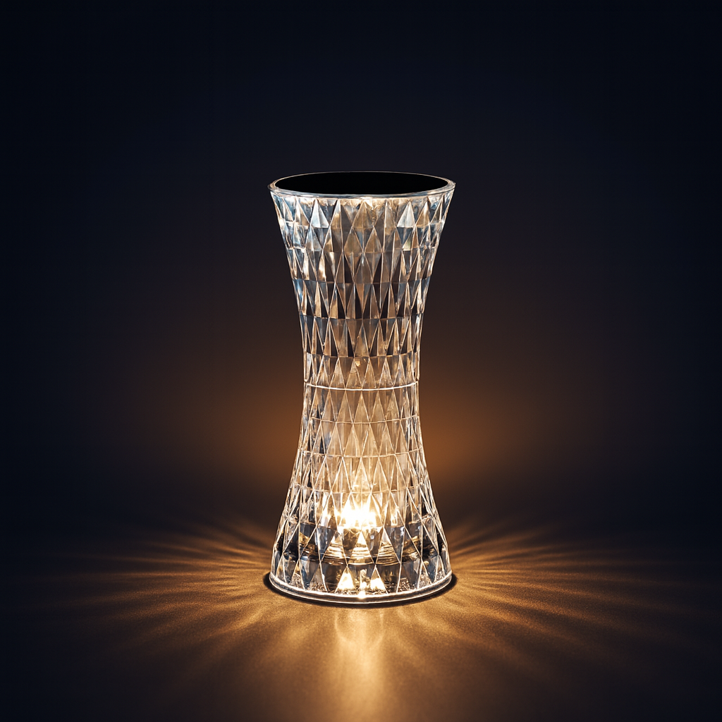 Diamond Crystal LED Table Lamp Touch Sensor Night Light