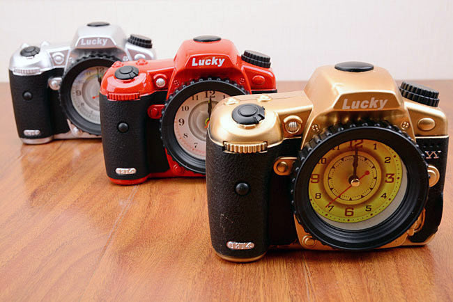 SLR Camera Desktop Alarm Clock